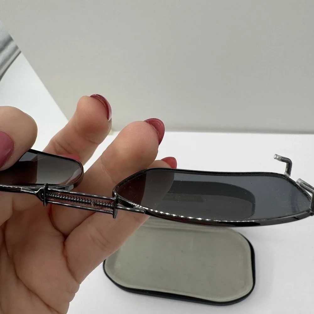 Polar Optics Eyes Premium Polarized Clip On Sunglasses Lot Of 2 Rectangular Case
